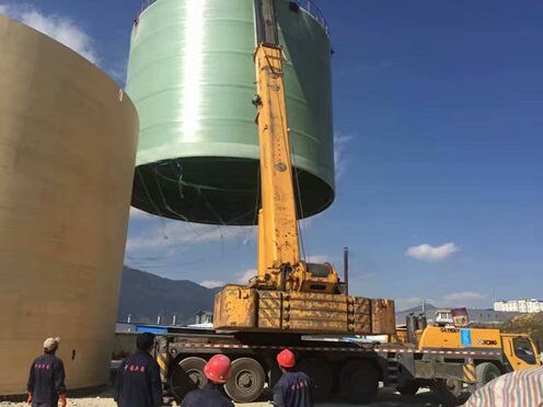 河北玻璃鋼罐施工現場